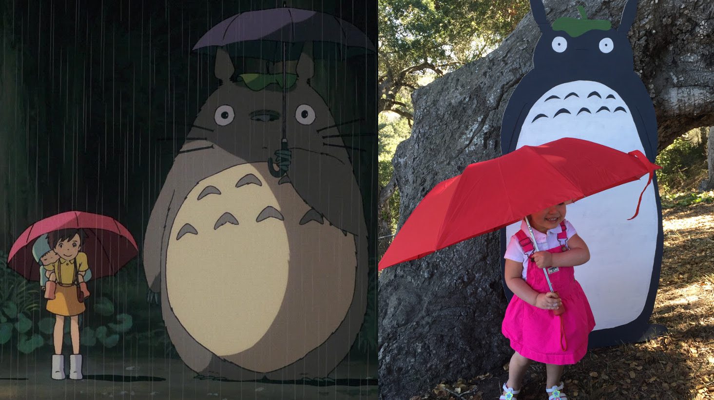 Photo op with Totoro. Photo by Ariane Coffin.