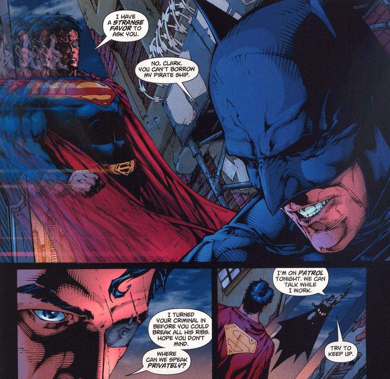 Batman gets the best lines in Superman / Batman  Image: DC Comics