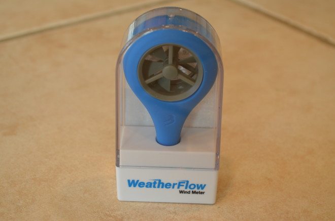 The WeatherFlow Wind Meter is smaller and more durable-looking than the Vaavud. Photo: Patricia Vollmer.