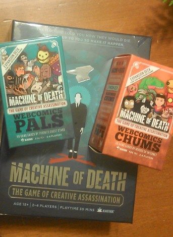 Machine of Death: The Game of Creative Assassination. Image: Cathe Post