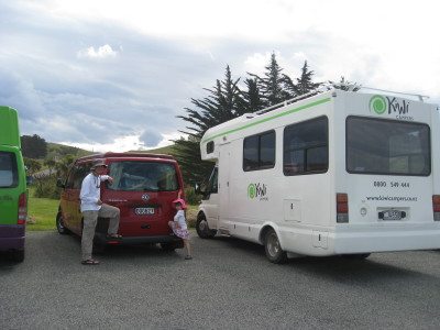 Our small Dart 4 camper was a pop-top. Much easier to maneuver and cheaper on gas than its neighbor.