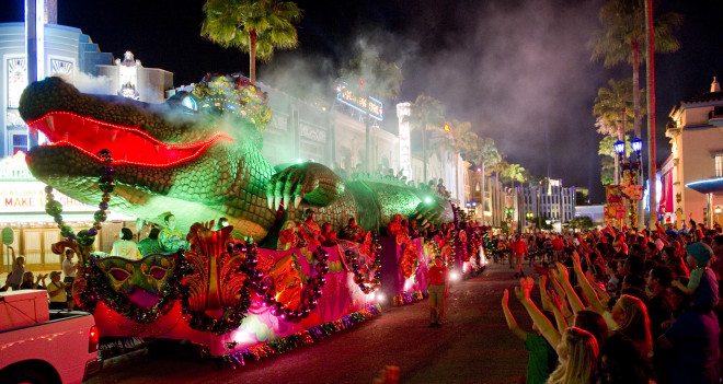 King Gator Float, Mardi Gras at UOR  Image: Universal Orlando