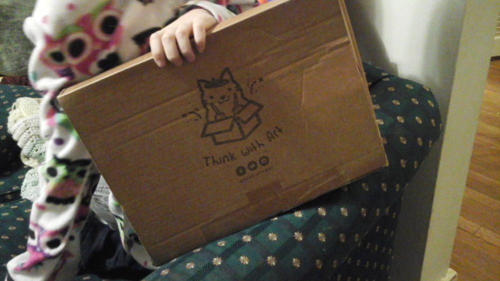 The Think With Art box, as it came in the mail.