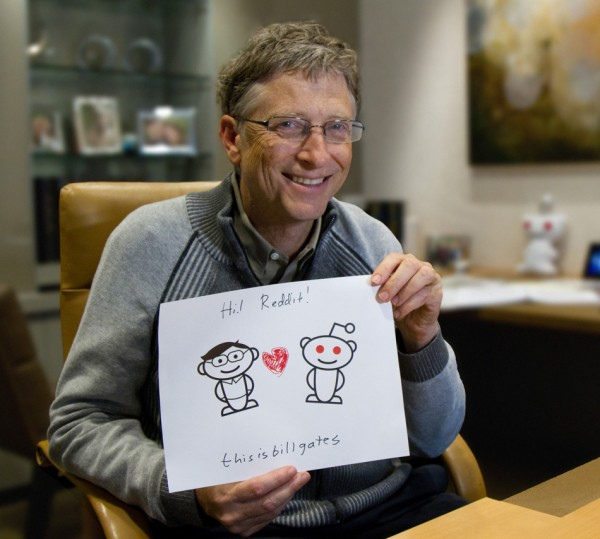 Bill Gates on Reddit (Creative Commons)