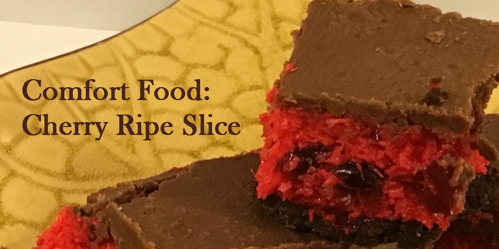 Comfort Food Cherry Ripe Slice