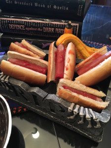 Bloody severed finger dogs -- how could you resist? Photo from the author.