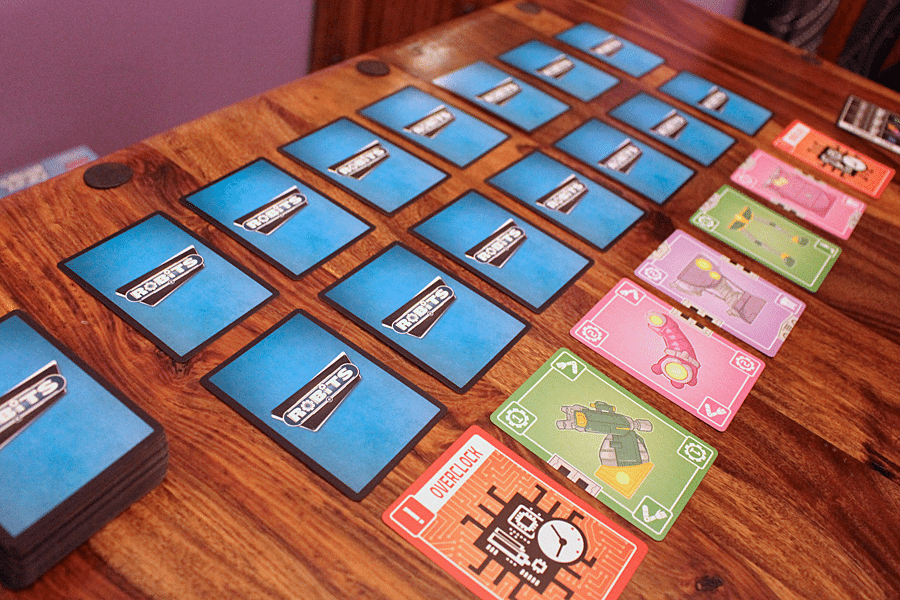 ROBiTS set up for a three-player game, Image: Sophie Brown
