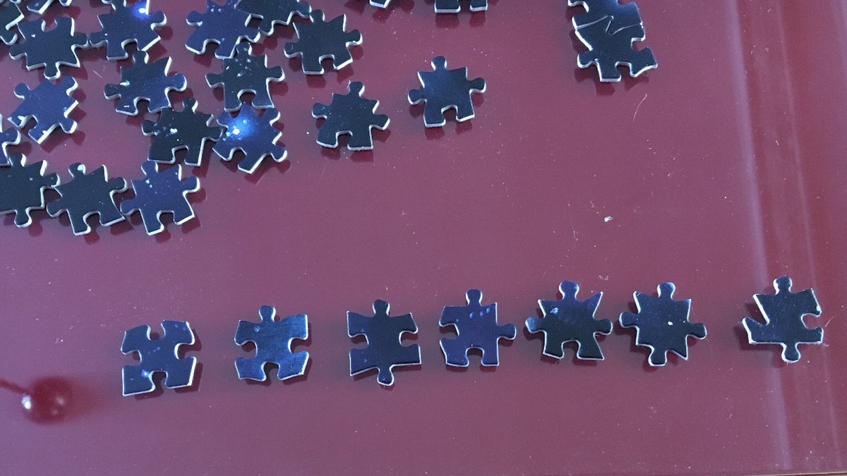 different shapes of puzzle pieces, perfect for sorting