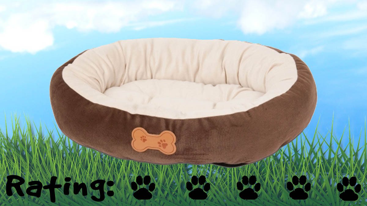 Aspen Pet Oval Bed with Bone Applique. Five paws! \ Image: Petmate.com