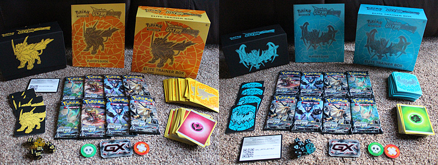 Pokemon Ultra Prism Elite Trainer Boxes with Contents, Image: Sophie Brown