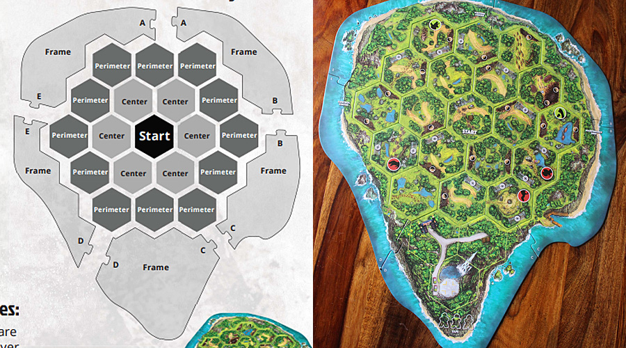 Assembly of The Board, Left Image: Ravensburger, Right Image: Sophie Brown