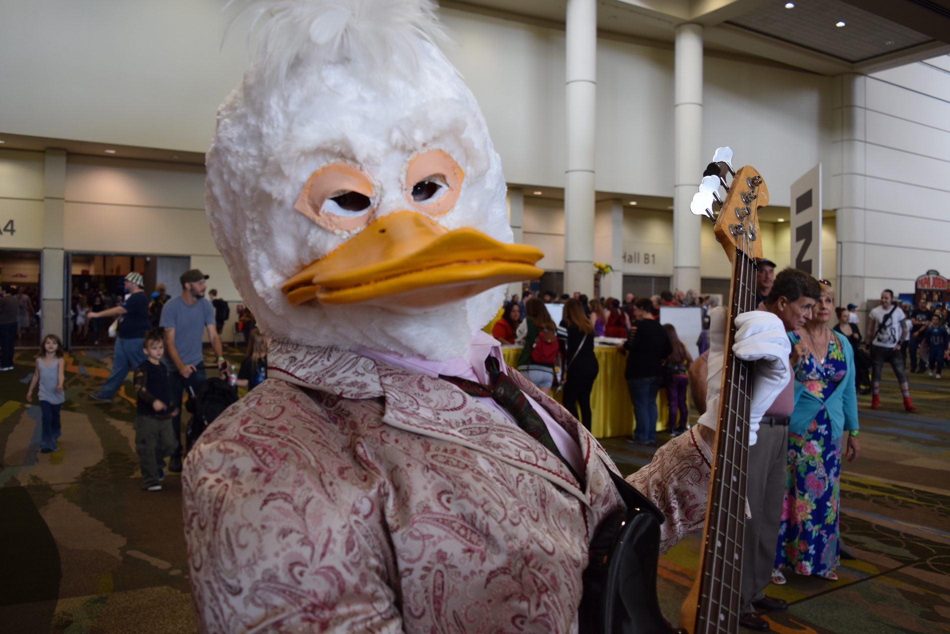 Howard the Duck rocking the guitar in style. \ Image: Dakster Sullivan