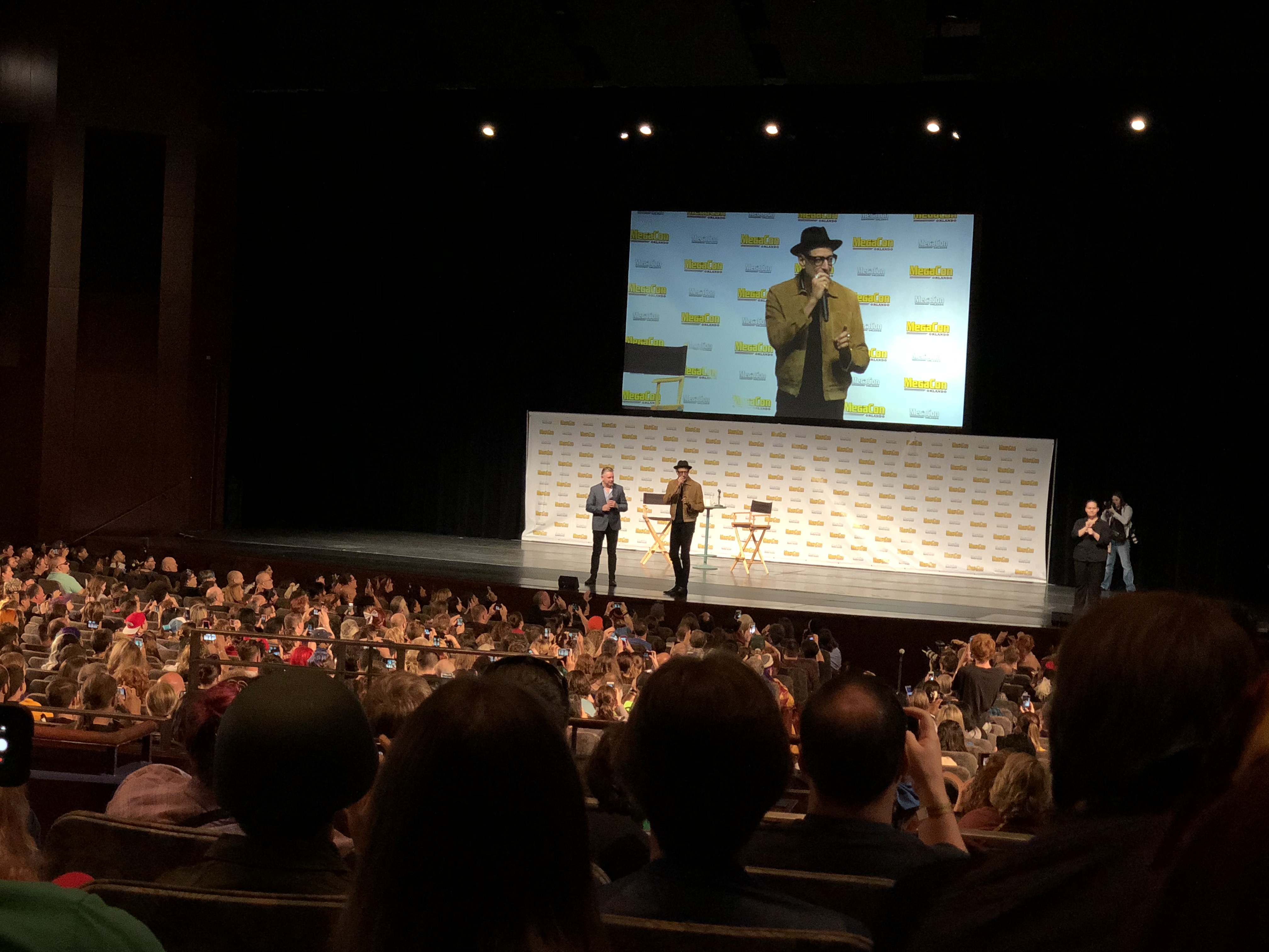 Jeff Goldblum's panel was funny but too short. \ Image: Dakster Sullivan