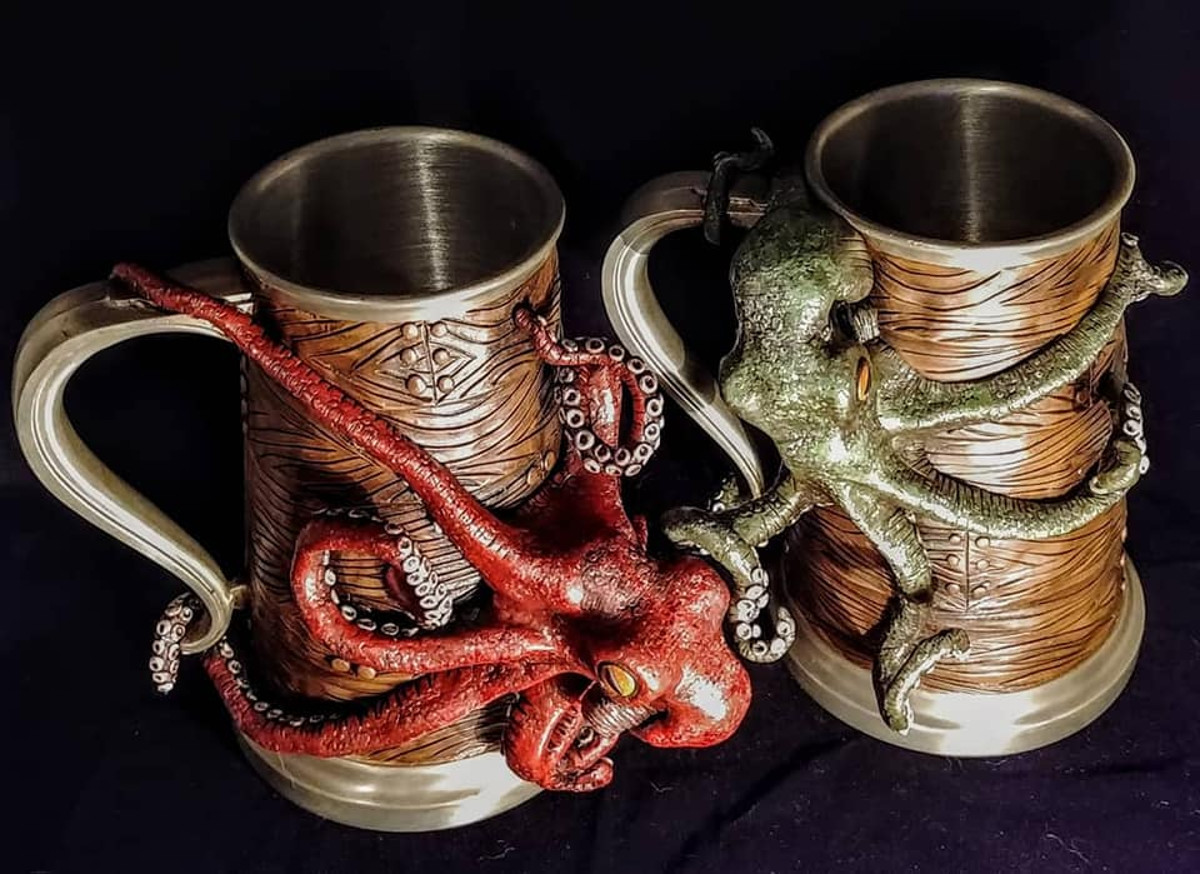 Kraken Mugs by Silver Root Studios