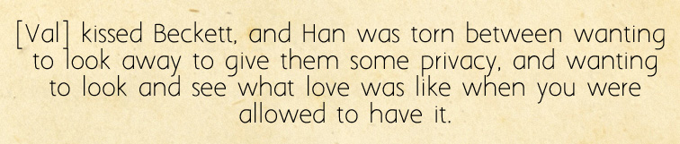 Han thinks about love, Image: Sophie Brown