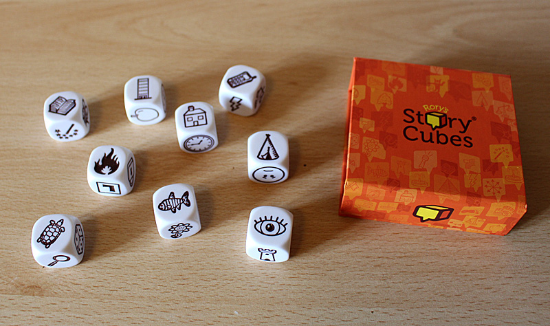 The Dice in a Rory's Story Cubes Original Set, Image: Sophie Brown