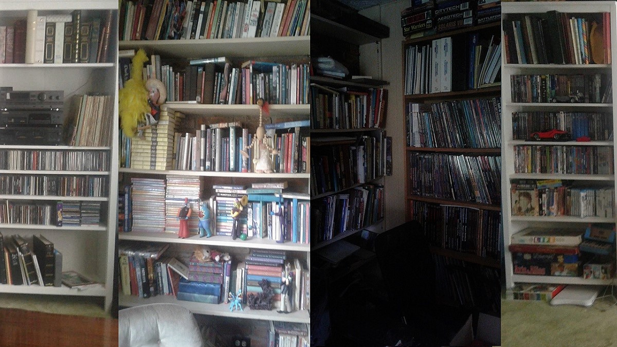 5 home bookcases, full