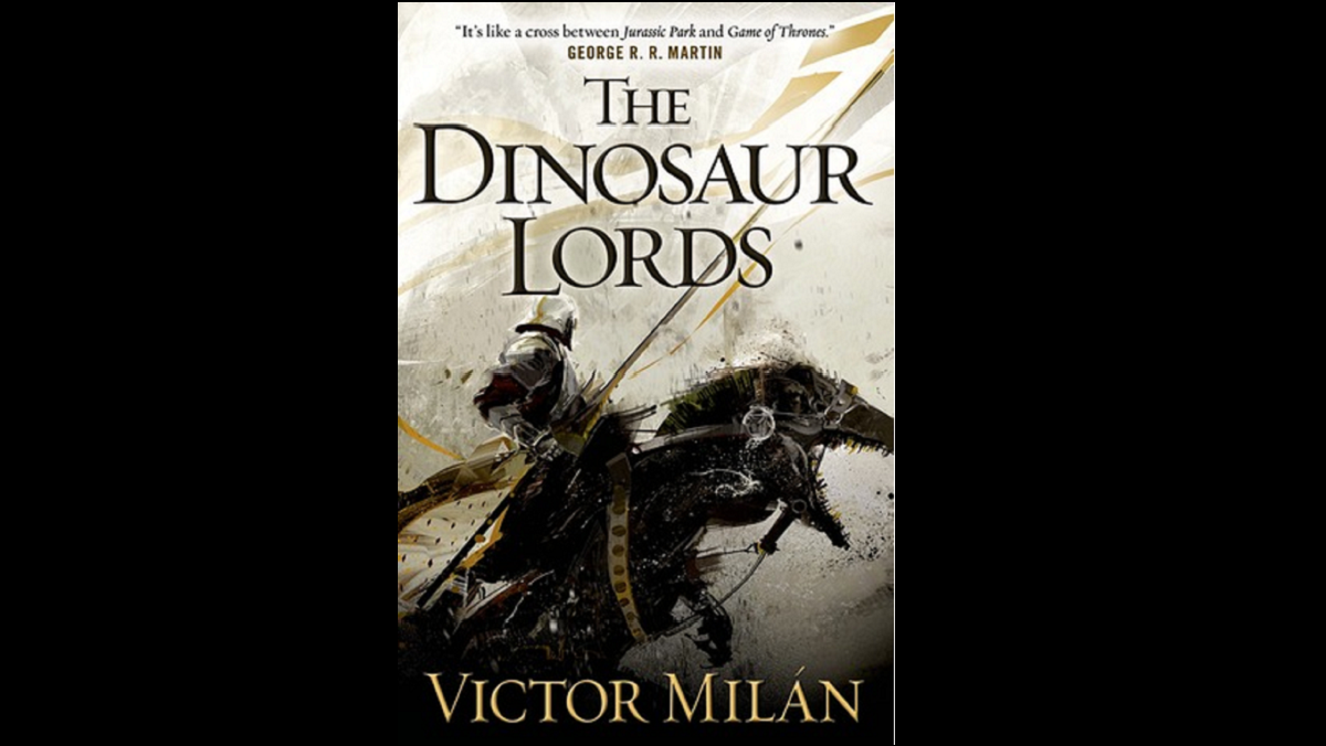 Book cover photo of 'The Dinosaur Lords' by Victor Milan