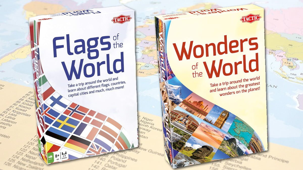 Tactic Flags of The World Family Card Game - Educational & Fun - Play &  Learn About Flags, Nations & Geography