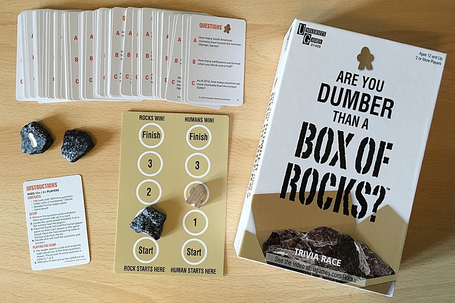 Are You Dumber Than a Box of Rocks? Components, Image: Sophie Brown