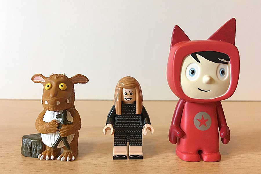 Tonies Beside a Lego Minifig to Compare Sizes, Image: Sophie Brown