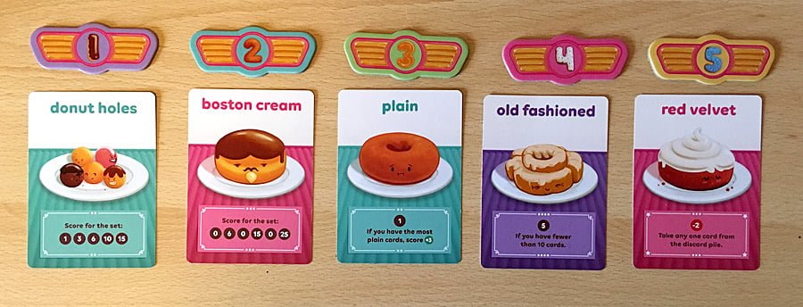 Donut Row Set Up for a Four-Player Game, Image: Sophie Brown