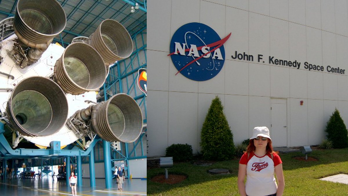Sophie Brown at the Kennedy Space Center, Images: Sophie Brown