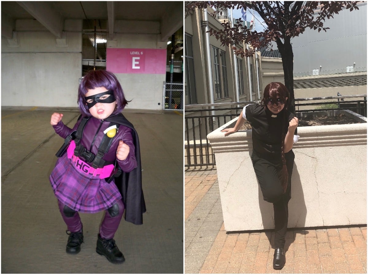 photos of the author's daughter in costume