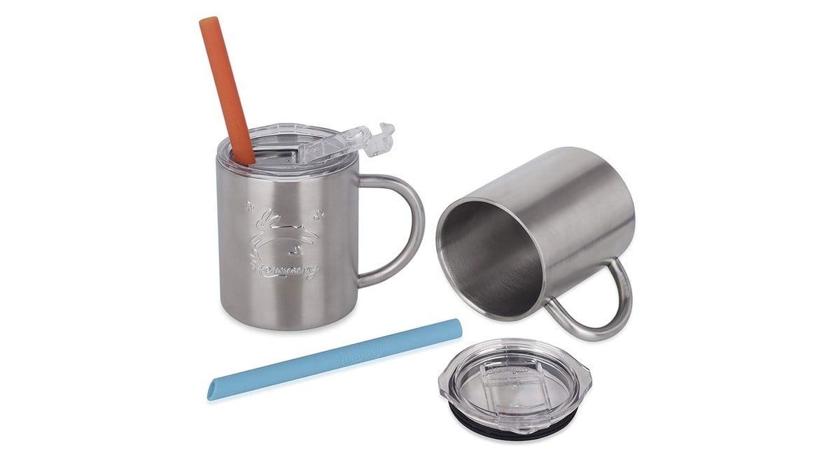 Geek Daily Deals August 21, 2019: Set of 2 Stainless Steel Kids' Cups With  Lids and Straws for $13! - GeekMom