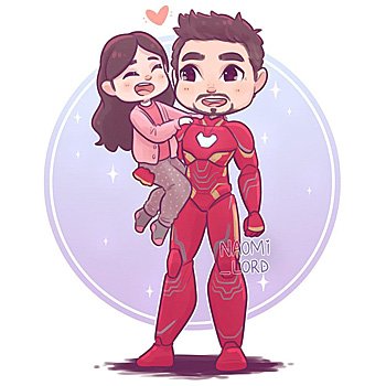Tony Stark and Morgan, Image: Naomi Lord
