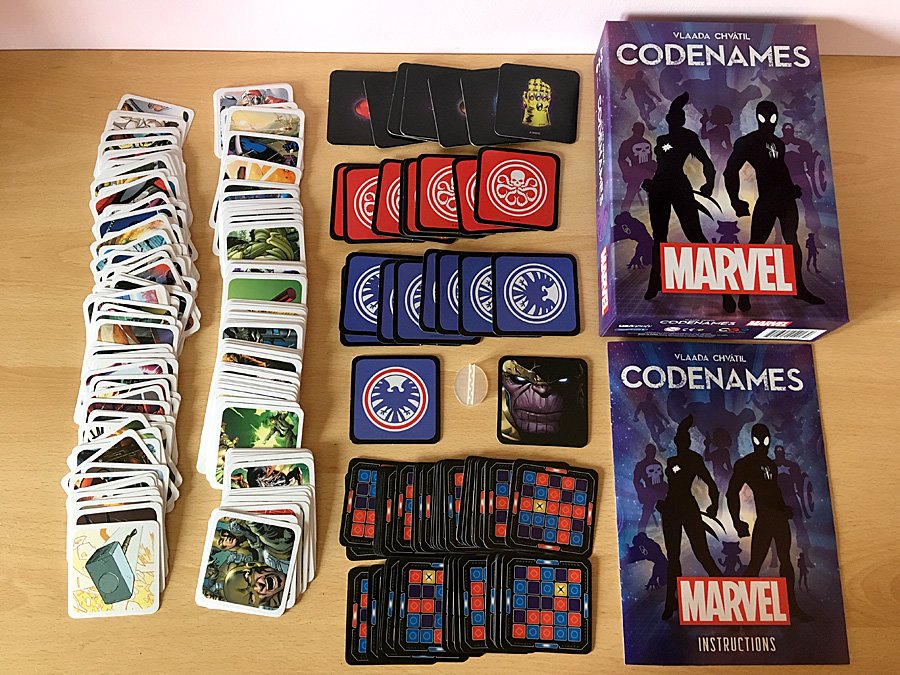 Codenames: Marvel Components, Image: Sophie Brown
