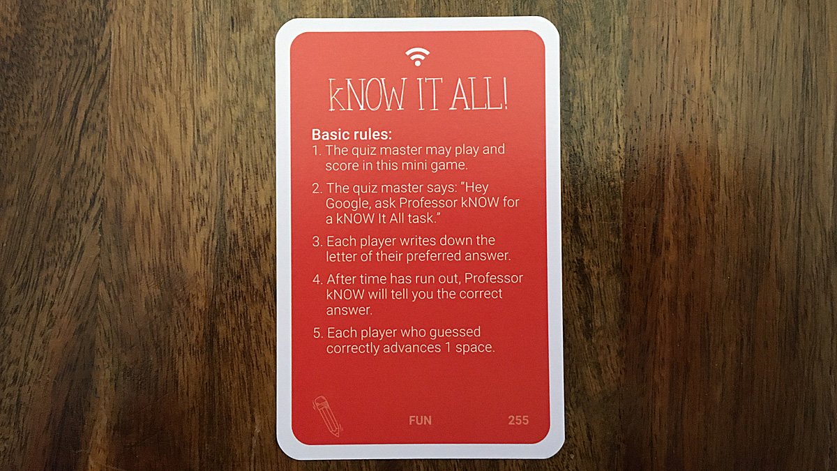 Know It All Card, Image: Sophie Brown