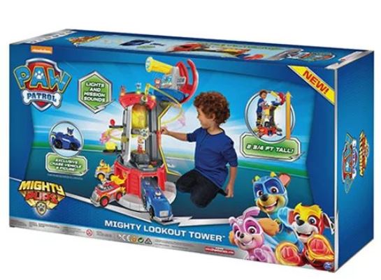 PAW PATROL MIGHTY PUPS New Mighty Lookout Tower: Unboxing & Play 