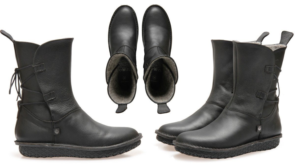Rey Black Leather Boots, Images: Po-Zu