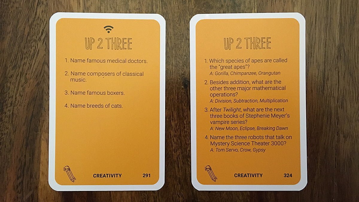 Up 2 Three Cards, Image: Sophie Brown