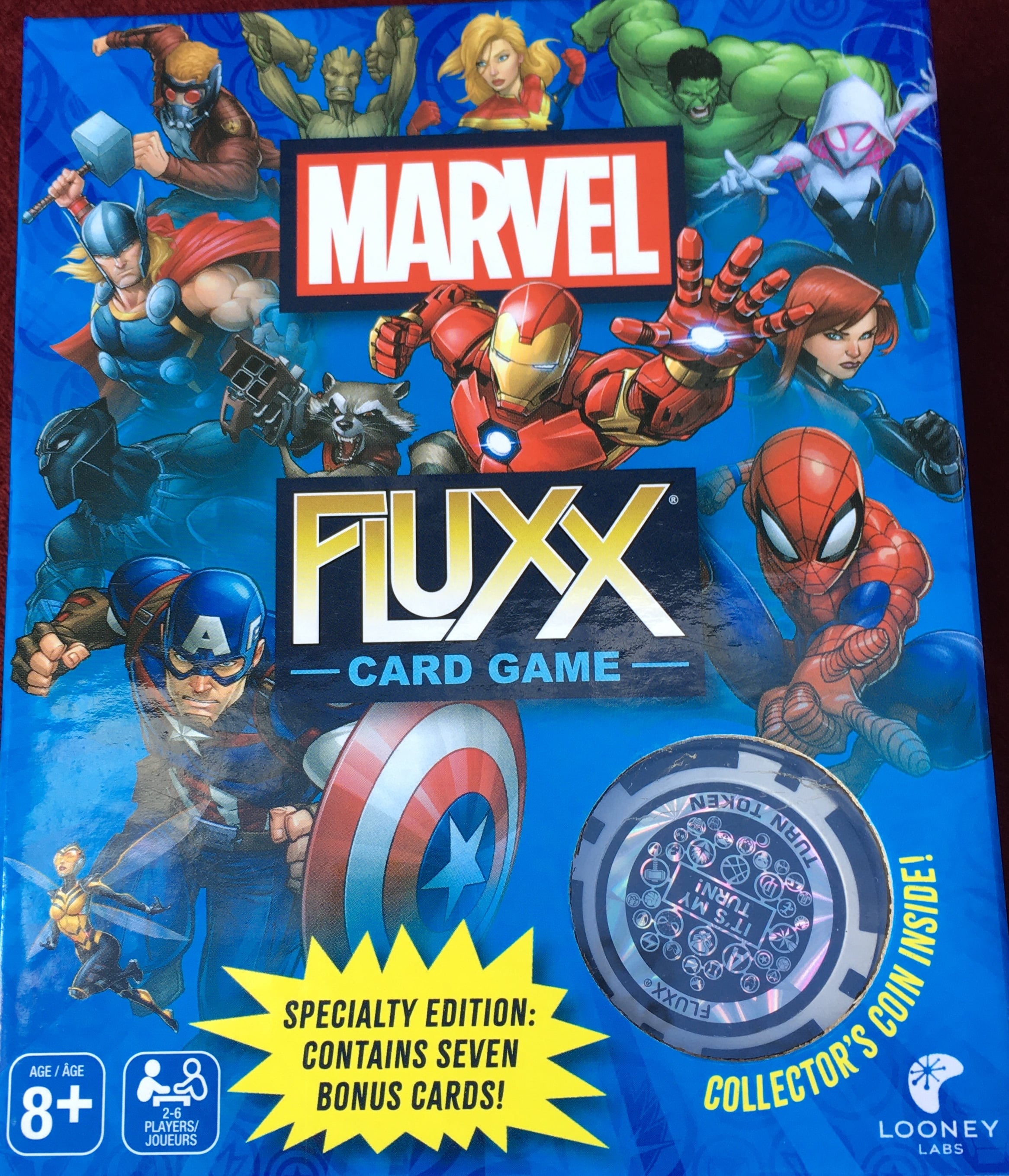 Box cover of Marvel Fluxx