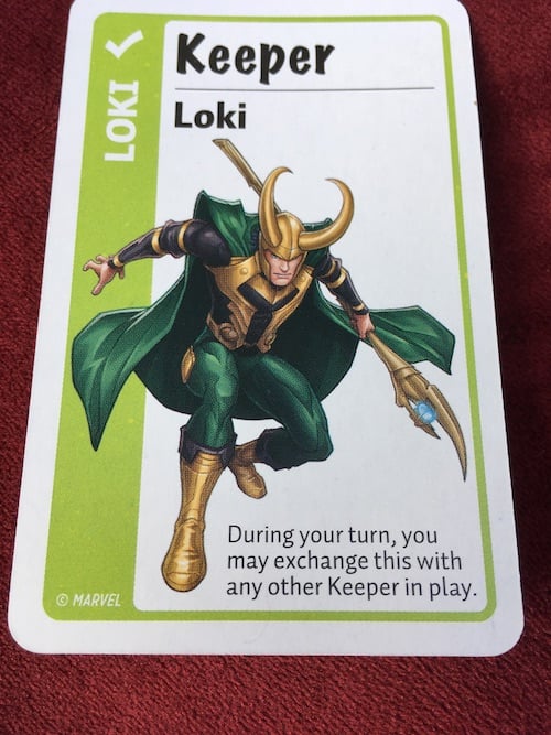 Loki card in Marvel Fluxx