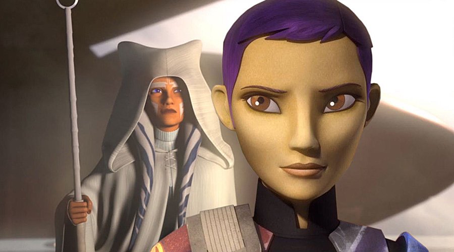 Ahsoka and Sabine in Star Wars Rebels, Image: Disney