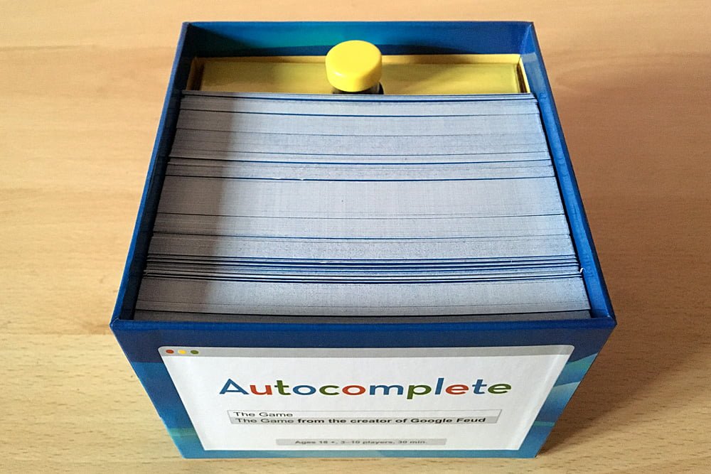 Autocomplete Packed in its Box, Image: Sophie Brown