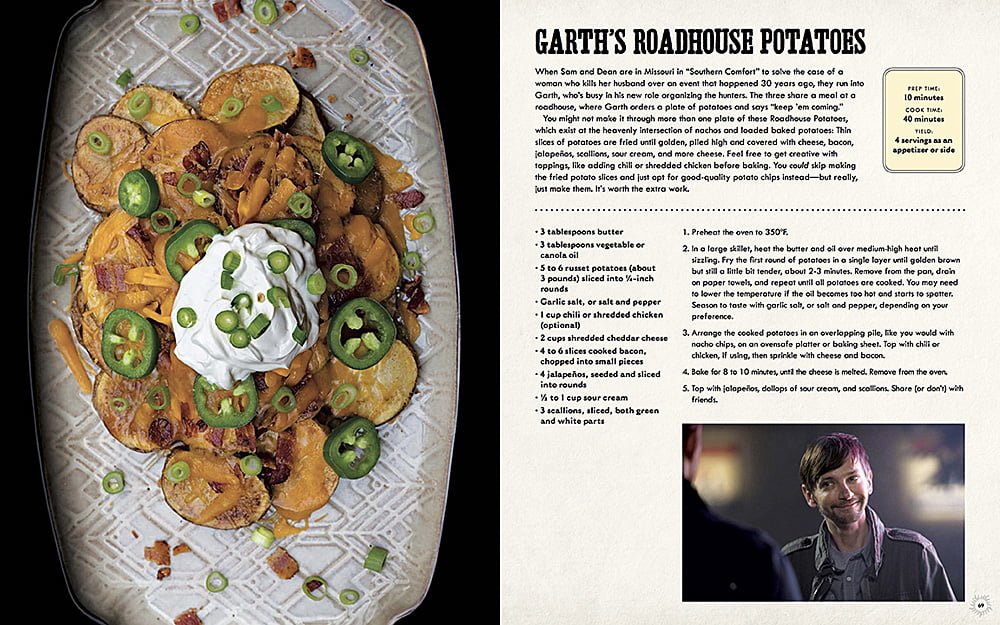 Garth's Roadhouse Potatoes from the Supernatural Cookbook, Image Insight Editions