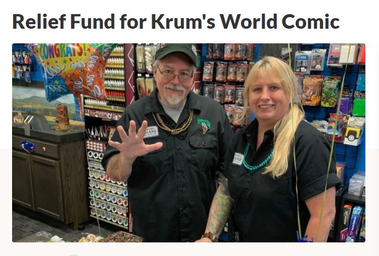Relief for Krum's World Comics