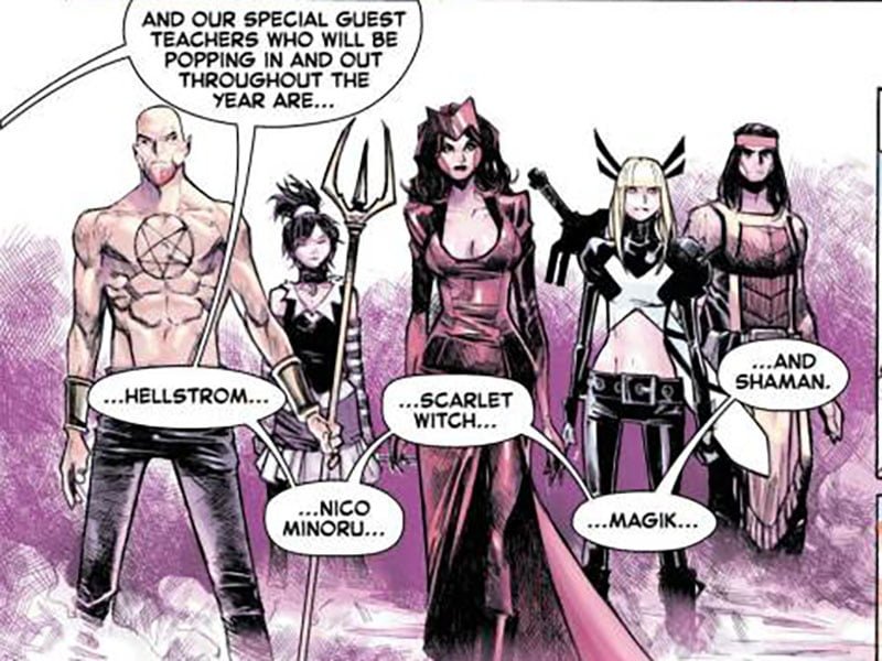 hellstrom, Nico Minoru, Scarlet Witch, Magik, Shaman