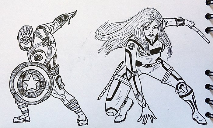 Avengers Drawings, Image Sophie Brown