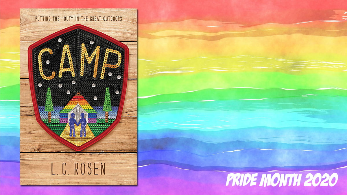 Pride Month Camp, Background Image by Prawny from Pixabay, Cover Image Little, Brown Books