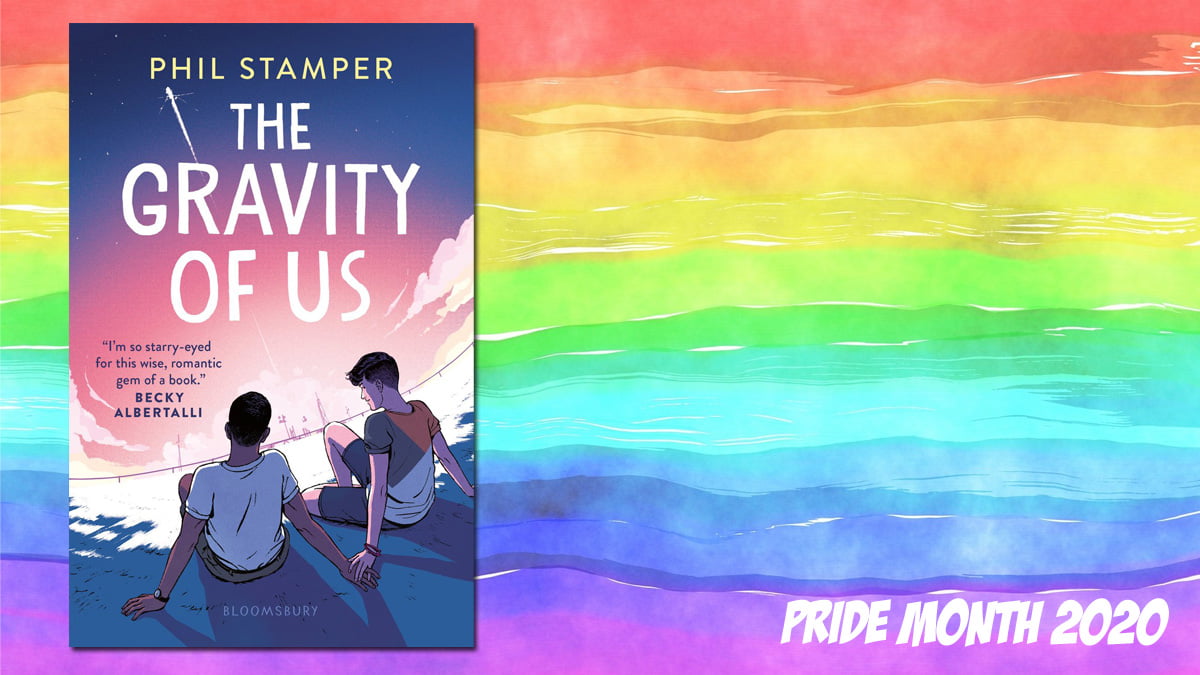 Pride Month The Gravity of Us, Background Image by Prawny from Pixabay, Cover Image Bloomsbury