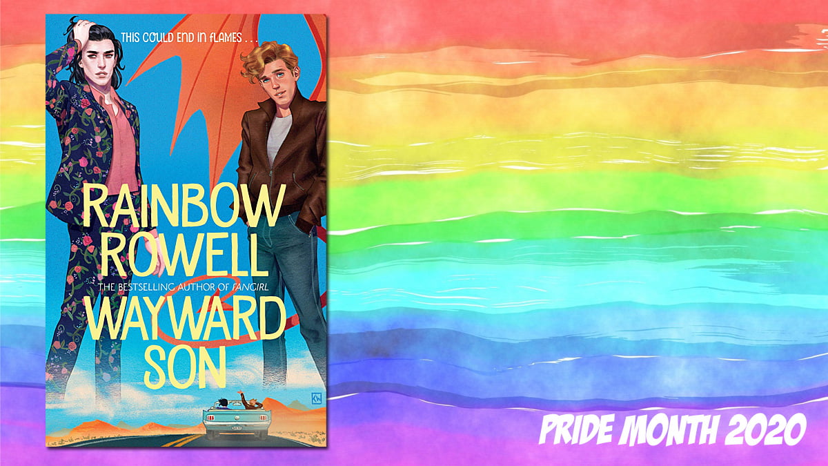 Pride Month Wayward Son, Background Image by Prawny from Pixabay, Cover Image Macmillan Children's Books