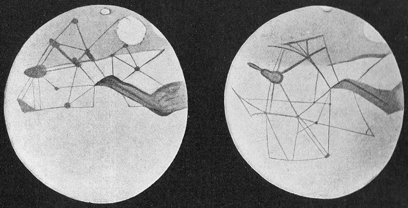 Martian Canals as Depicted by Percival Lowell, Image Public Domain