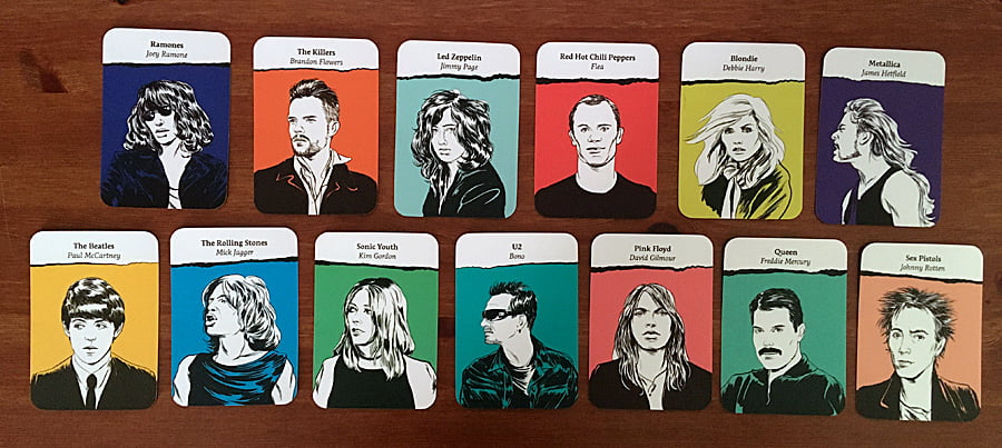 Example Cards from Each Band, Image Sophie Brown