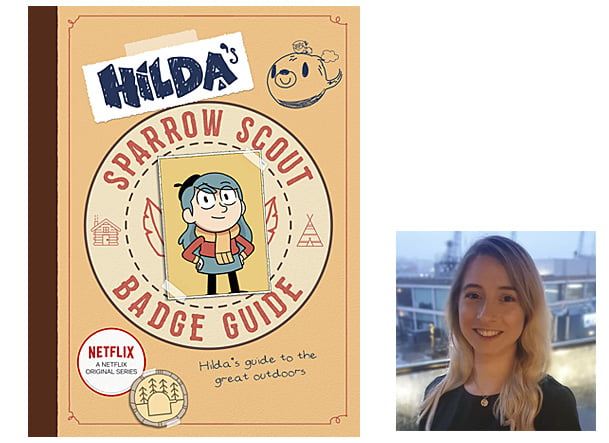 Hilda's Sparrow Scout Badge Guide Cover Image Flying Eye Books, Author Image Emily Hibbs