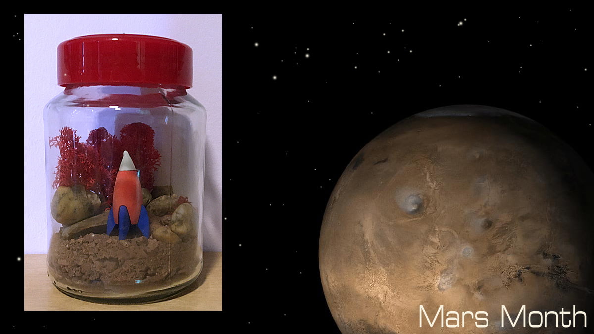 Mars Jar, Sophie Brown, Mars Image NASA